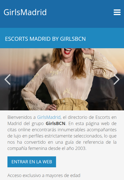GirlsMadrid Directorio Escorts Madrid