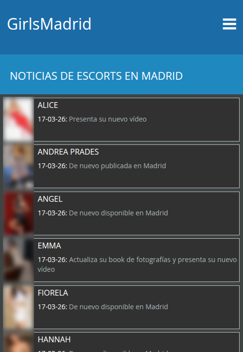 Noticias GirlsMadrid